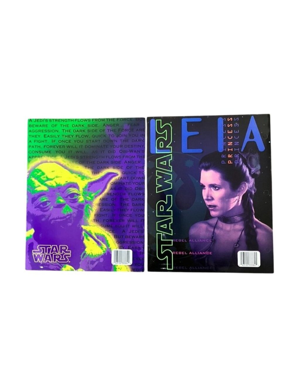 Star Wars Yoda & Princess Leia 2-Pocket Mead Portfolio Folder Bundle of 2